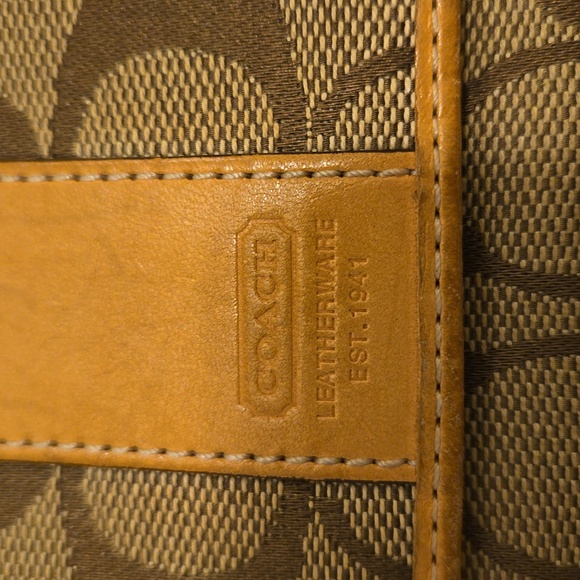 Vintage Coach monogram fold long wallet - Picture 3 of 8